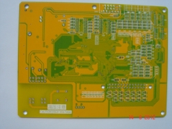 multi layers pcb with yellow soldermask